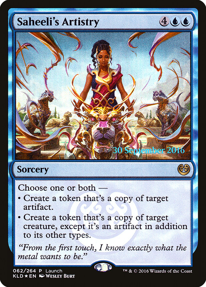 Saheeli's Artistry (Launch) [Kaladesh Promos] | Gear Gaming Fayetteville