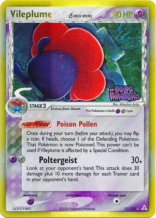 Vileplume (17/110) (Delta Species) (Stamped) [EX: Holon Phantoms] | Gear Gaming Fayetteville