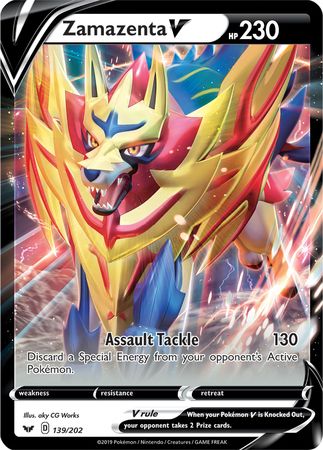 Zamazenta V (139/202) (Jumbo Card) [Sword & Shield: Base Set] | Gear Gaming Fayetteville