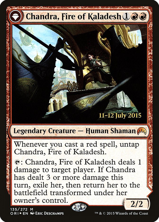 Chandra, Fire of Kaladesh // Chandra, Roaring Flame [Magic Origins Prerelease Promos] | Gear Gaming Fayetteville