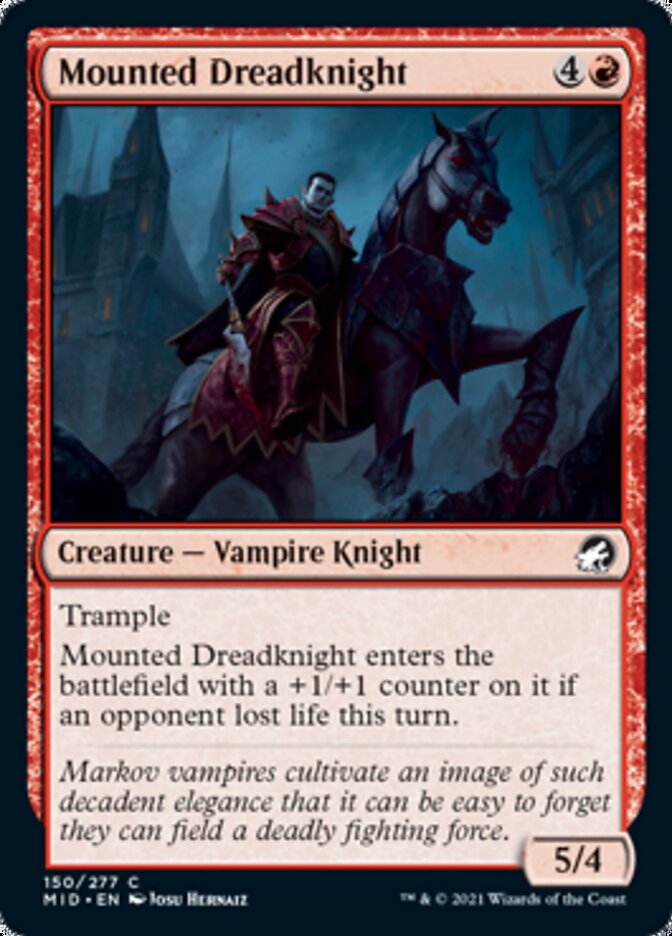 Mounted Dreadknight [Innistrad: Midnight Hunt] | Gear Gaming Fayetteville