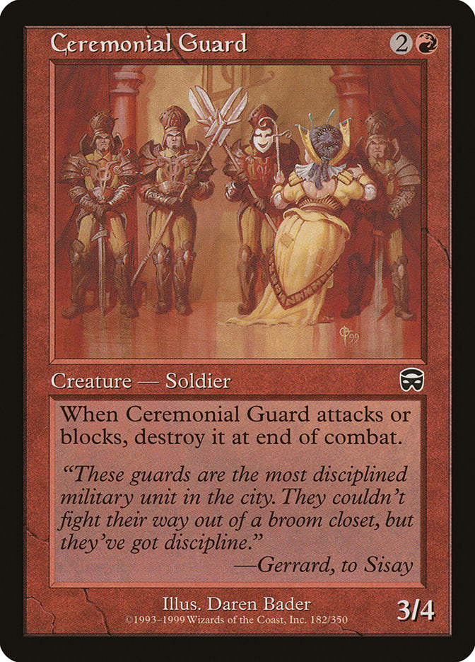 Ceremonial Guard [Mercadian Masques] | Gear Gaming Fayetteville