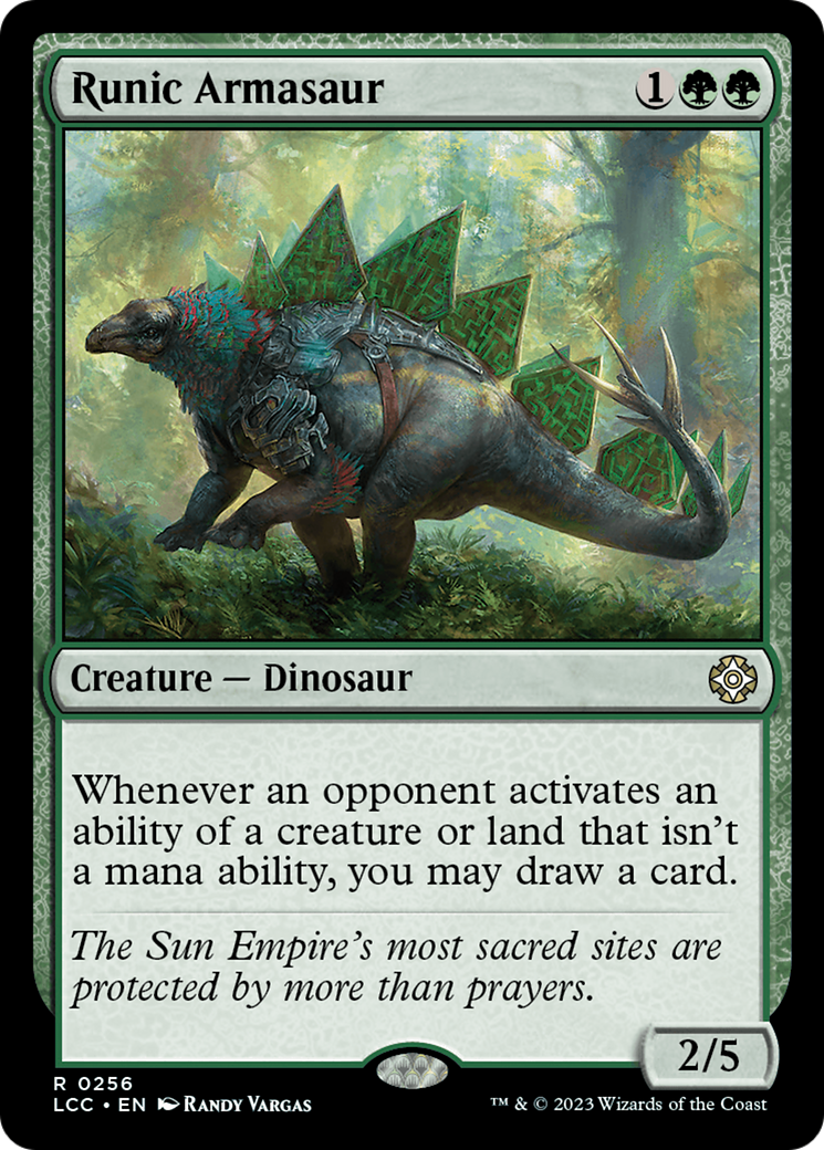 Runic Armasaur [The Lost Caverns of Ixalan Commander] | Gear Gaming Fayetteville