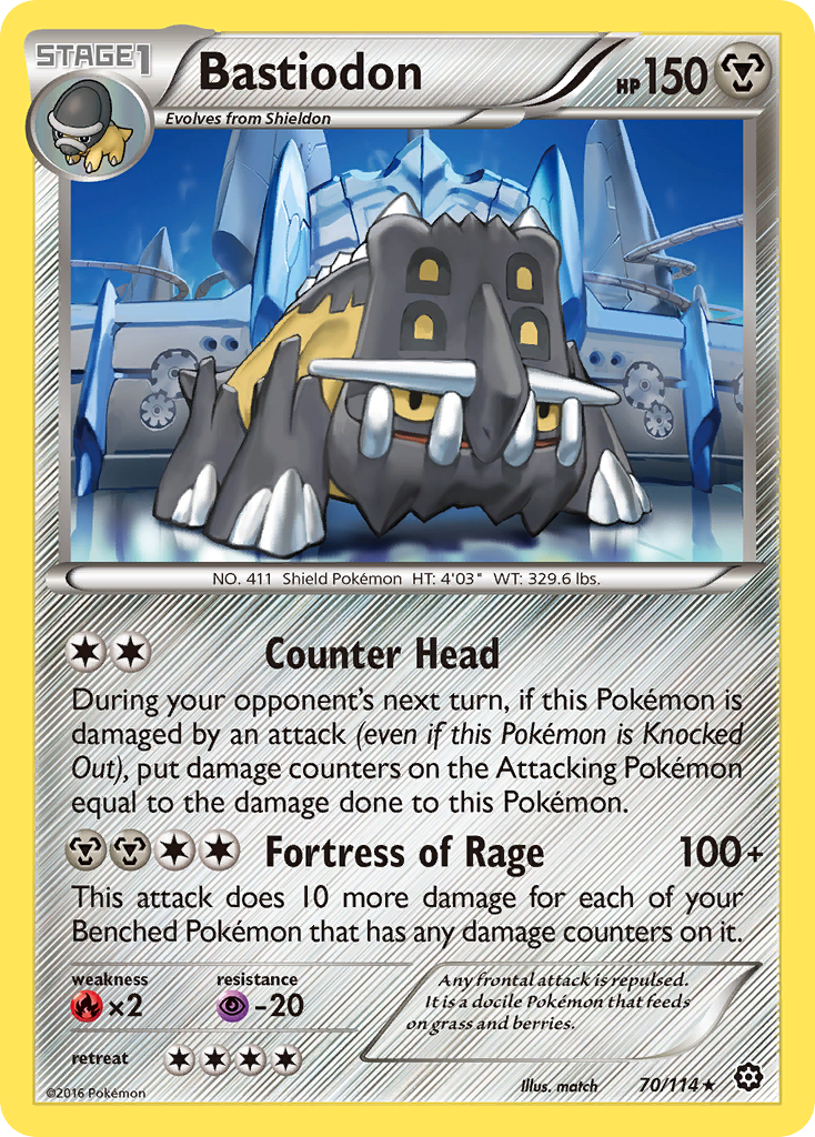 Bastiodon (70/114) [XY: Steam Siege] | Gear Gaming Fayetteville