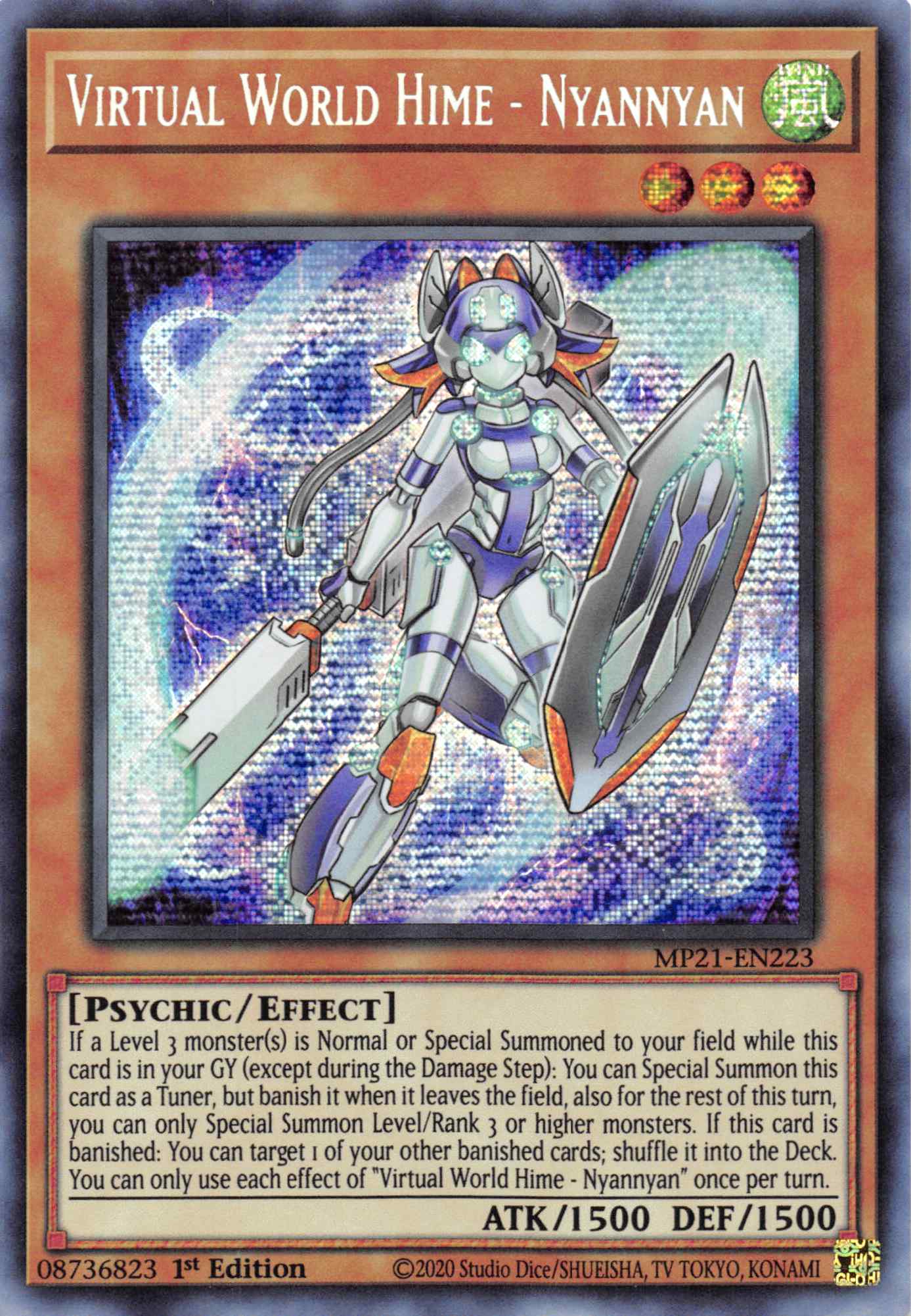 Virtual World Hime - Nyannyan [MP21-EN223] Prismatic Secret Rare | Gear Gaming Fayetteville