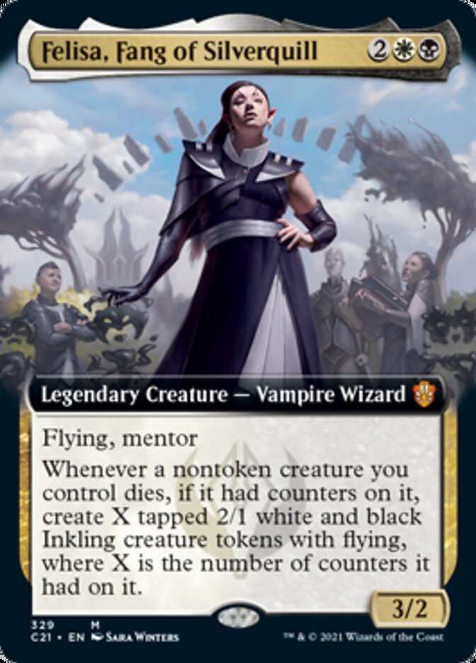 Felisa, Fang of Silverquill (Extended Art) [Commander 2021] | Gear Gaming Fayetteville