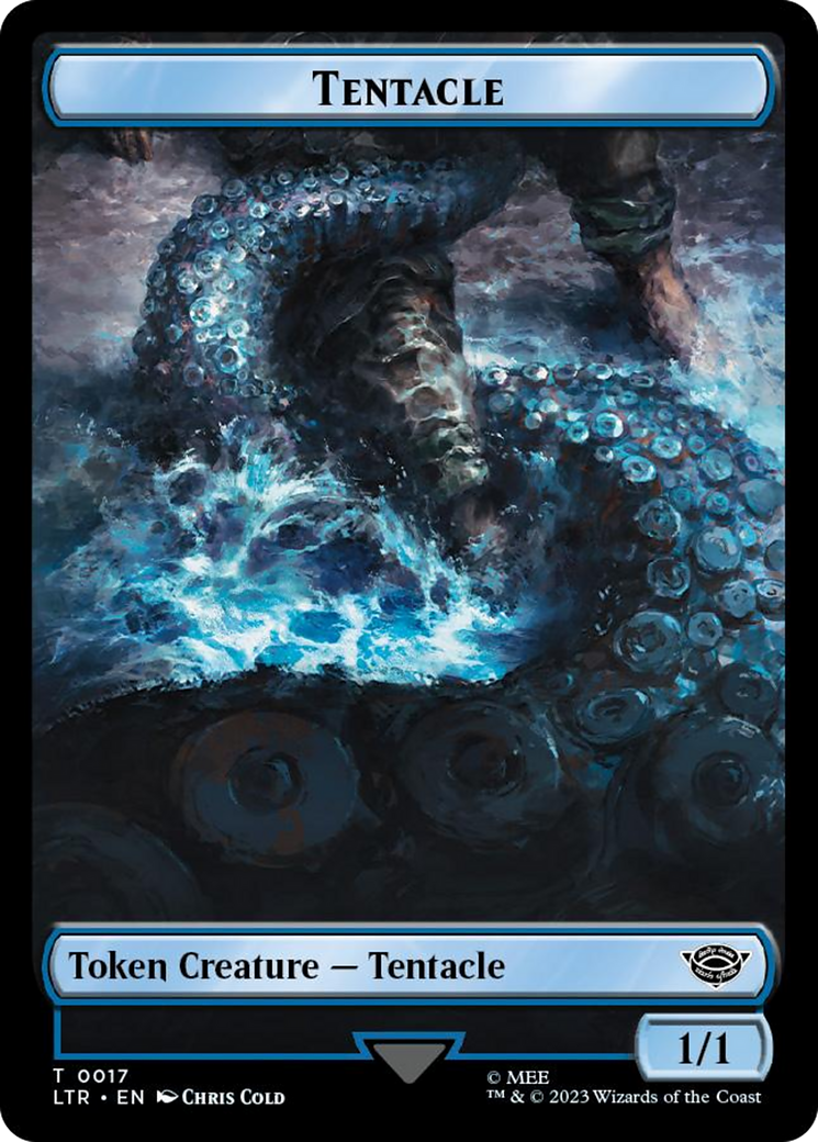 Tentacle // Food (0023) Double-Sided Token (Surge Foil) [The Lord of the Rings: Tales of Middle-Earth Tokens] | Gear Gaming Fayetteville