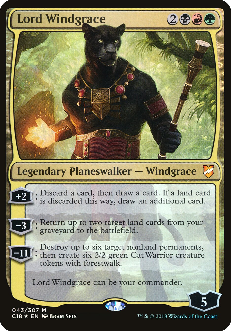 Lord Windgrace (Oversized) [Commander 2018 Oversized] | Gear Gaming Fayetteville