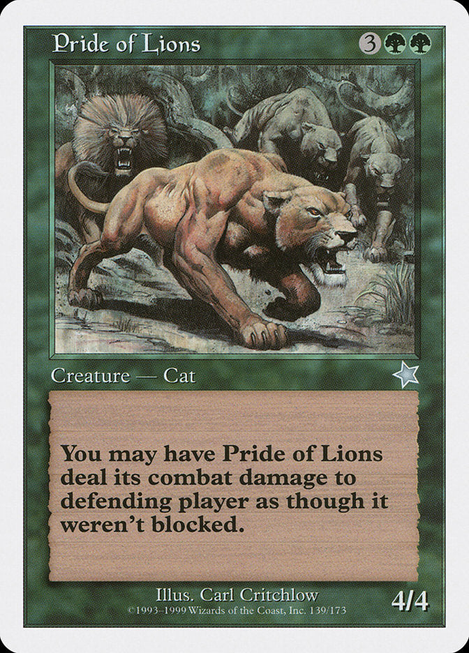 Pride of Lions [Starter 1999] | Gear Gaming Fayetteville