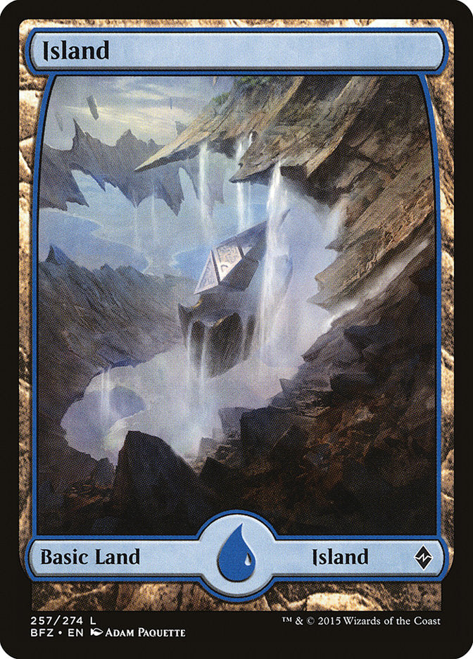 Island (257) (Full Art) [Battle for Zendikar] | Gear Gaming Fayetteville