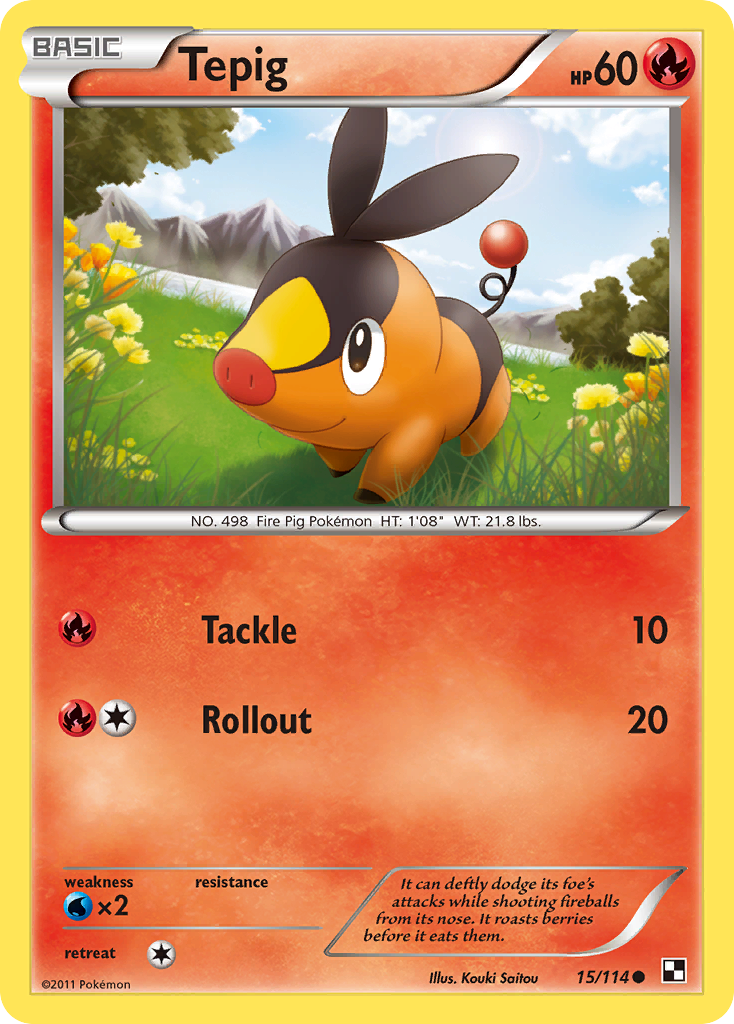 Tepig (15/114) [Black & White: Base Set] | Gear Gaming Fayetteville