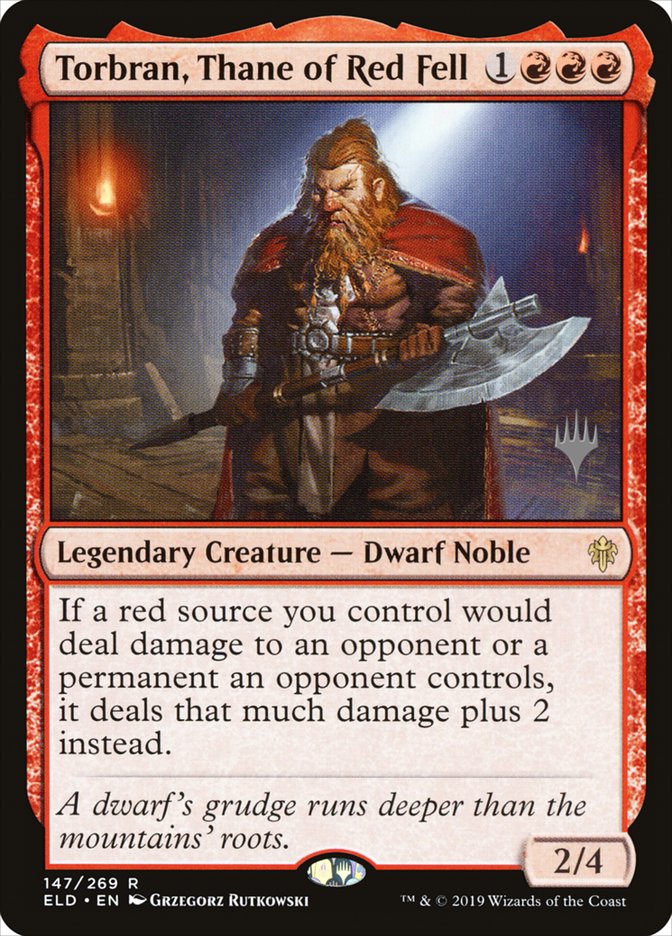 Torbran, Thane of Red Fell (Promo Pack) [Throne of Eldraine Promos] | Gear Gaming Fayetteville