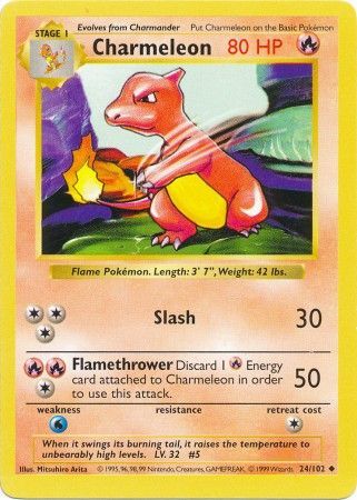 Charmeleon (24/102) [Base Set Shadowless Unlimited] | Gear Gaming Fayetteville