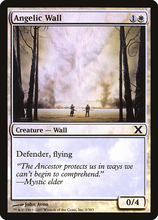 Angelic Wall (Premium Foil) [Tenth Edition] | Gear Gaming Fayetteville