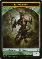 Elf Warrior // Zombie Double-Sided Token [Commander 2016 Tokens] | Gear Gaming Fayetteville