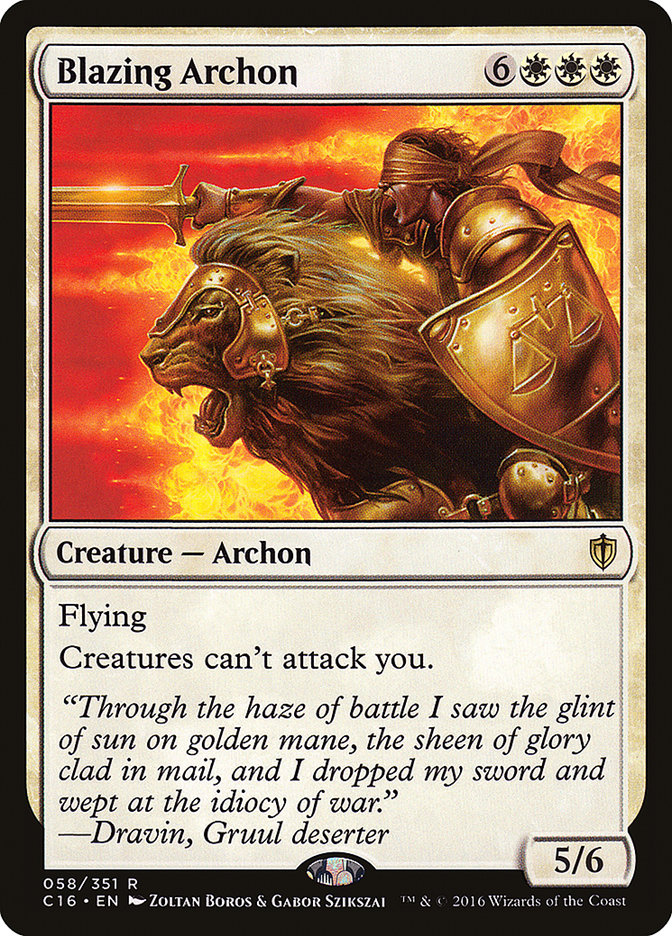 Blazing Archon [Commander 2016] | Gear Gaming Fayetteville