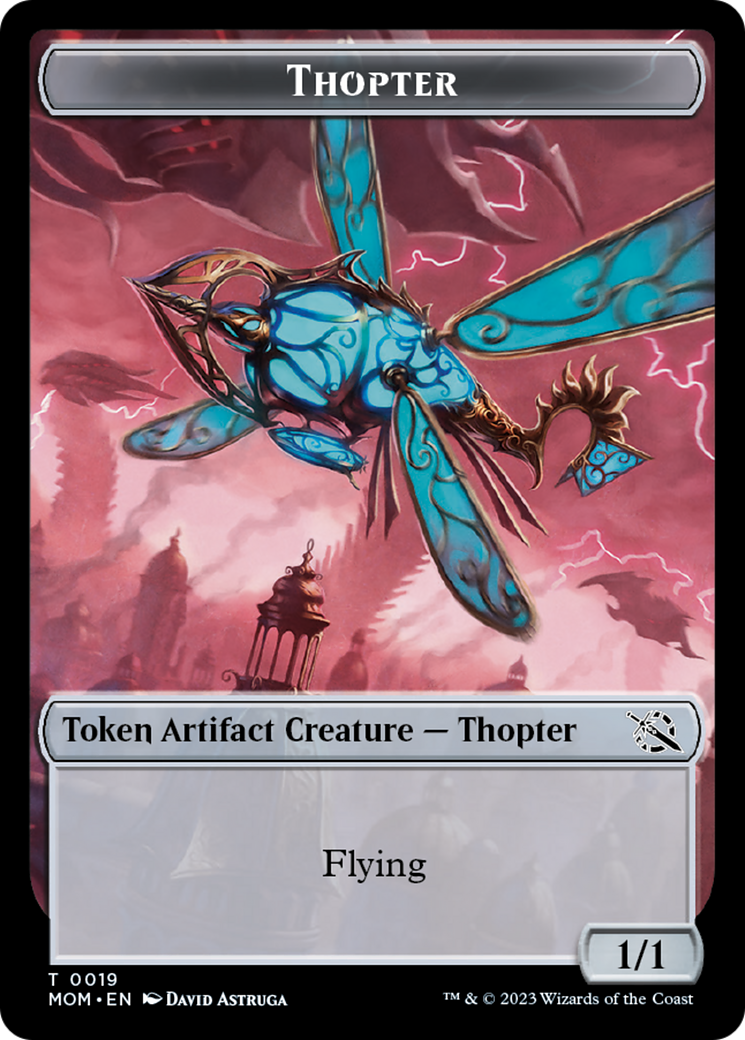 Thopter // Beast Double-Sided Token [March of the Machine Commander Tokens] | Gear Gaming Fayetteville