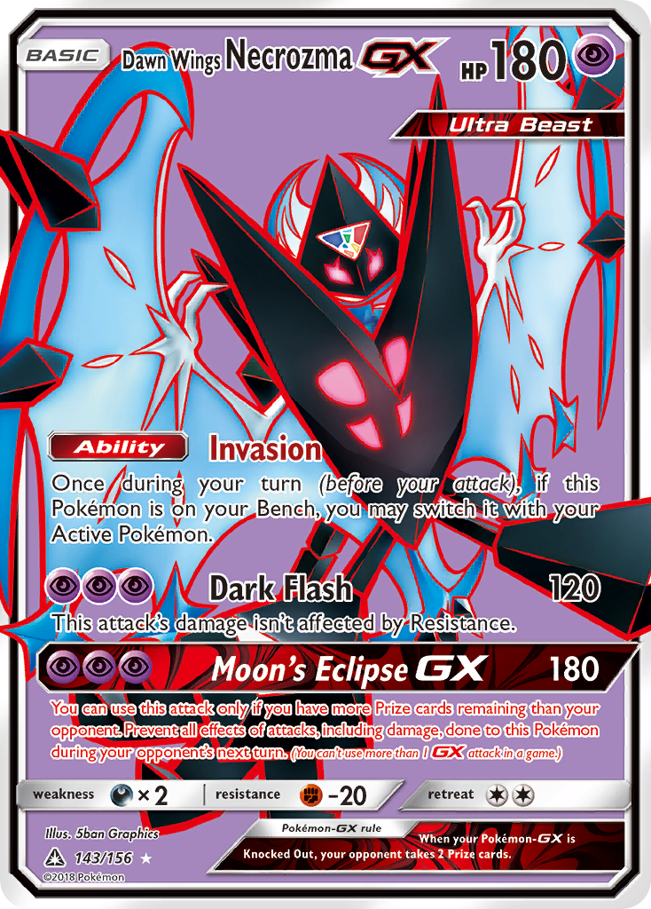 Dawn Wings Necrozma GX (143/156) [Sun & Moon: Ultra Prism] | Gear Gaming Fayetteville