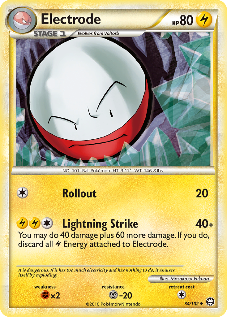 Electrode (34/102) [HeartGold & SoulSilver: Triumphant] | Gear Gaming Fayetteville