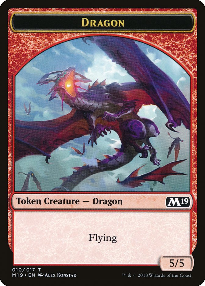 Dragon Token (010/017) [Core Set 2019 Tokens] | Gear Gaming Fayetteville