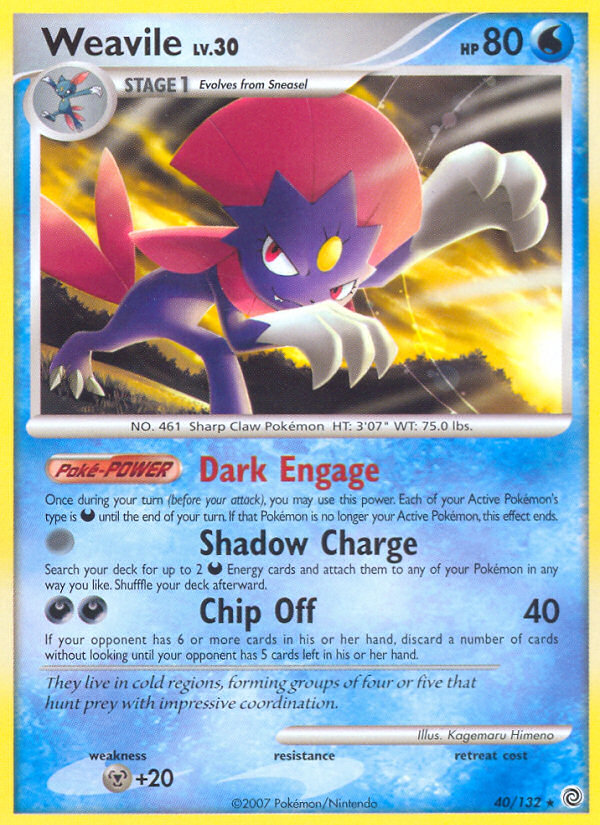 Weavile (40/132) [Diamond & Pearl: Secret Wonders] | Gear Gaming Fayetteville