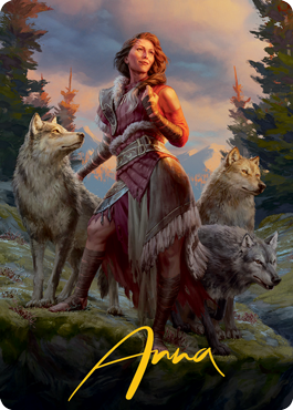 Arlinn, the Pack's Hope 1 Art Card (Gold-Stamped Signature) [Innistrad: Midnight Hunt Art Series] | Gear Gaming Fayetteville