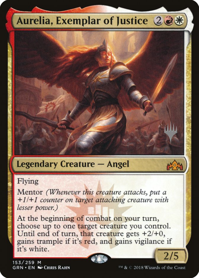 Aurelia, Exemplar of Justice (Promo Pack) [Guilds of Ravnica Promos] | Gear Gaming Fayetteville