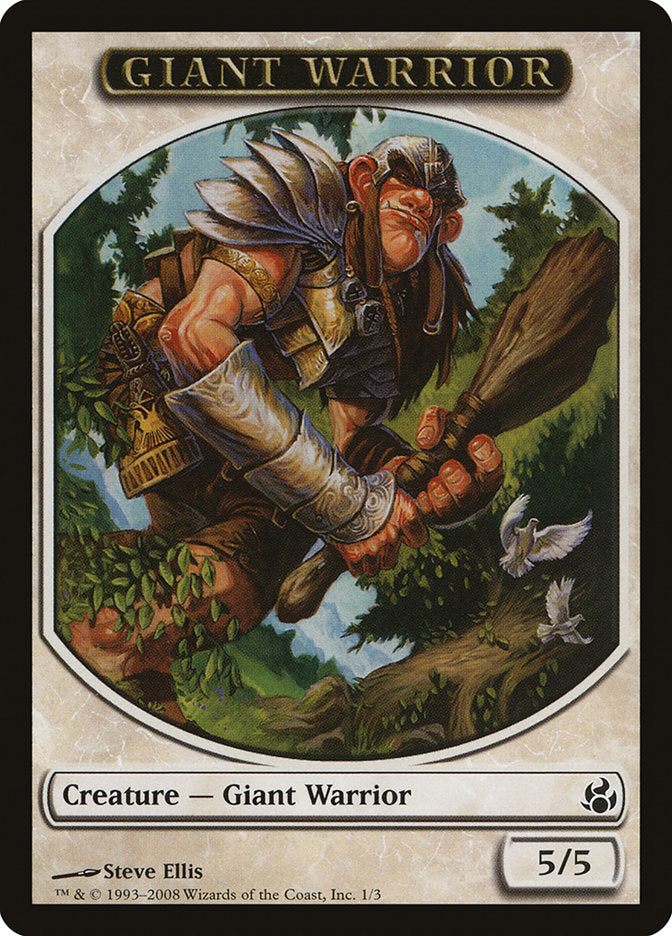 Giant Warrior Token [Morningtide Tokens] | Gear Gaming Fayetteville