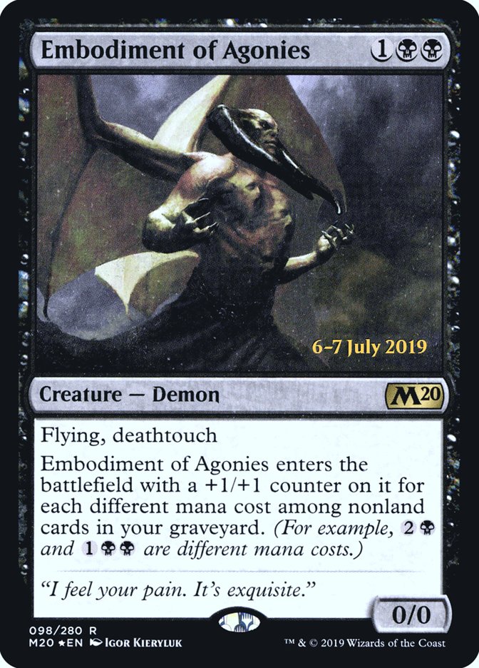 Embodiment of Agonies [Core Set 2020 Prerelease Promos] | Gear Gaming Fayetteville