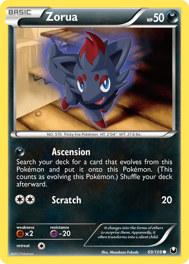 Zorua (69/108) [Black & White: Dark Explorers] | Gear Gaming Fayetteville