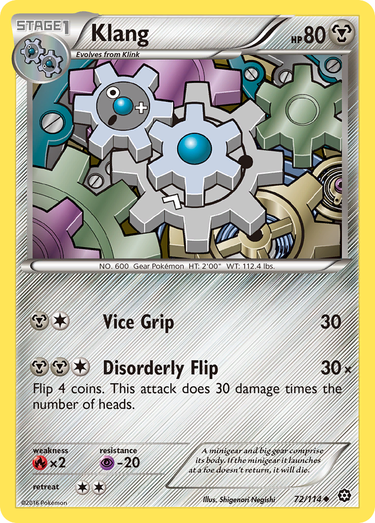 Klang (72/114) [XY: Steam Siege] | Gear Gaming Fayetteville