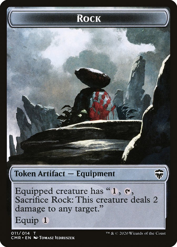 Rock Token [Commander Legends Tokens] | Gear Gaming Fayetteville