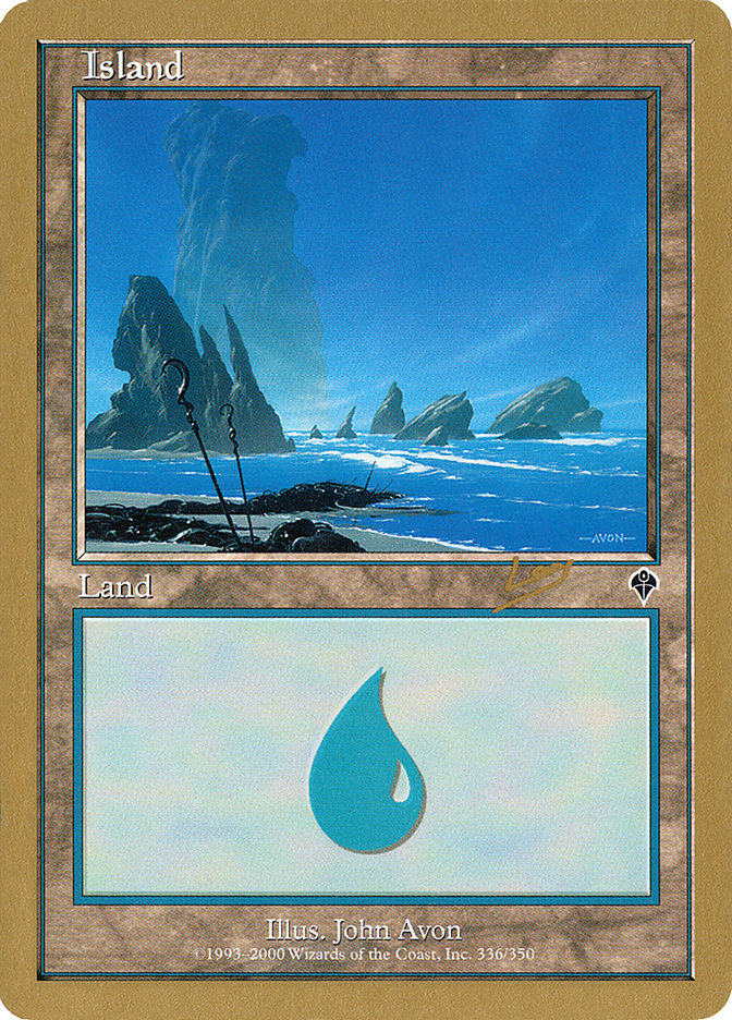 Island (rl336) (Raphael Levy) [World Championship Decks 2002] | Gear Gaming Fayetteville