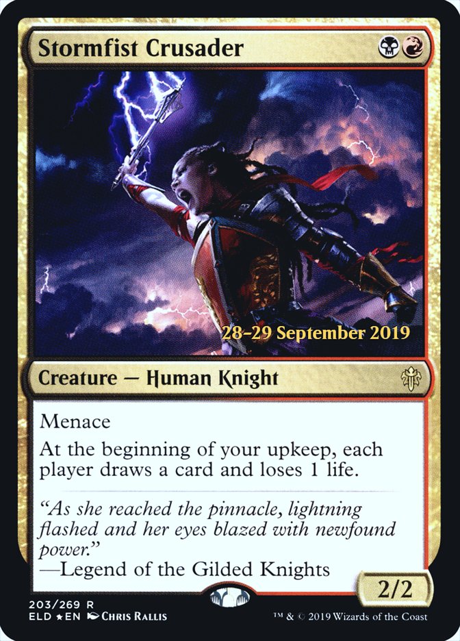 Stormfist Crusader [Throne of Eldraine Prerelease Promos] | Gear Gaming Fayetteville