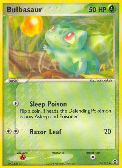 Bulbasaur (54/112) [EX: FireRed & LeafGreen] | Gear Gaming Fayetteville