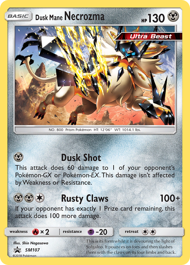 Dusk Mane Necrozma (SM107) [Sun & Moon: Black Star Promos] | Gear Gaming Fayetteville