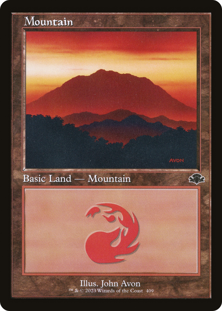 Mountain (409) (Retro) [Dominaria Remastered] | Gear Gaming Fayetteville