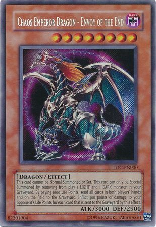 Chaos Emperor Dragon - Envoy of the End [IOC-EN000] Secret Rare | Gear Gaming Fayetteville