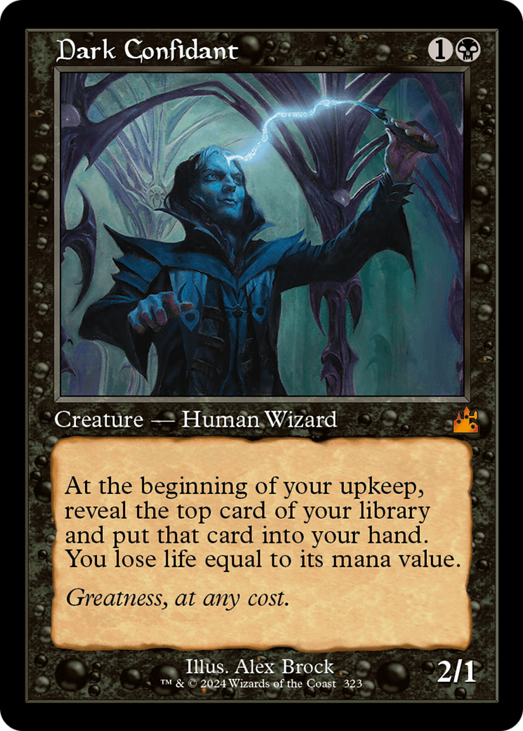 Dark Confidant (Retro Frame) [Ravnica Remastered] | Gear Gaming Fayetteville