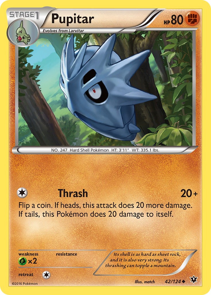 Pupitar (42/124) [XY: Fates Collide] | Gear Gaming Fayetteville