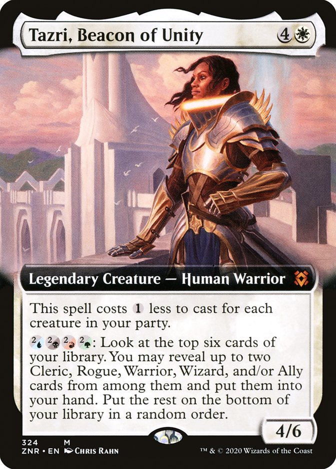 Tazri, Beacon of Unity (Extended Art) [Zendikar Rising] | Gear Gaming Fayetteville