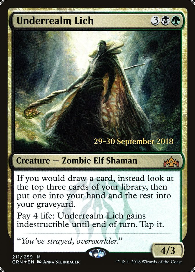 Underrealm Lich [Guilds of Ravnica Prerelease Promos] | Gear Gaming Fayetteville