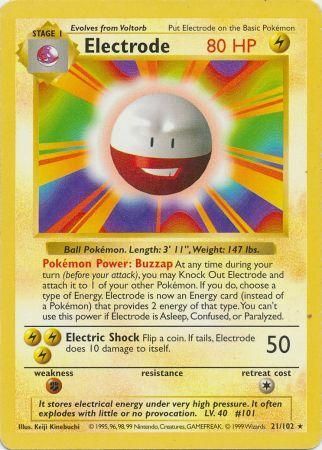 Electrode (21/102) [Base Set Shadowless Unlimited] | Gear Gaming Fayetteville