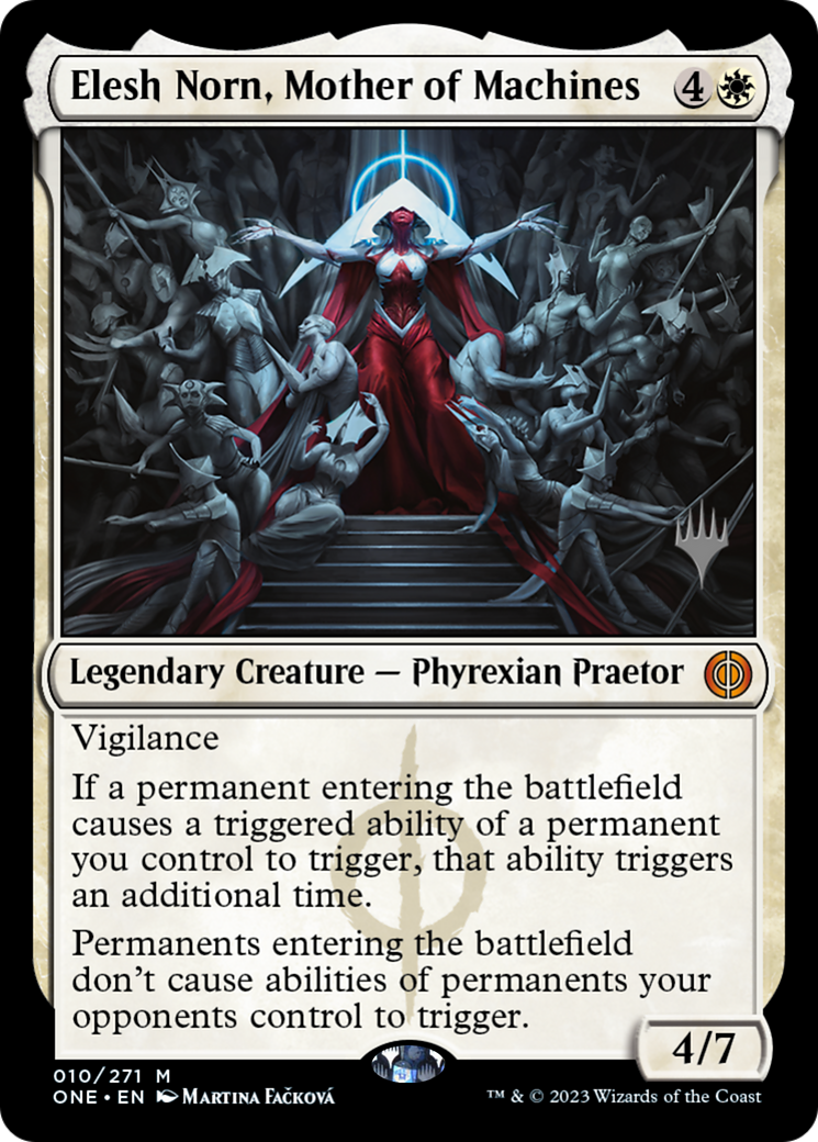 Elesh Norn, Mother of Machines (Promo Pack) [Phyrexia: All Will Be One Promos] | Gear Gaming Fayetteville