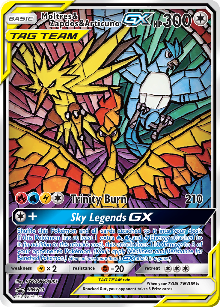 Moltres & Zapdos & Articuno GX (SM210) [Sun & Moon: Black Star Promos] | Gear Gaming Fayetteville