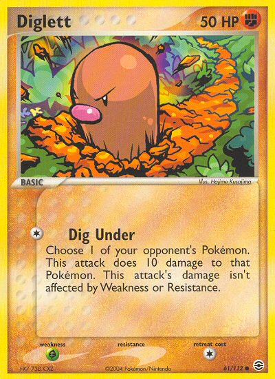 Diglett (61/112) [EX: FireRed & LeafGreen] | Gear Gaming Fayetteville