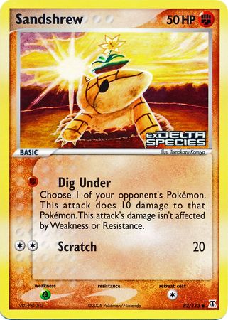 Sandshrew (82/113) (Stamped) [EX: Delta Species] | Gear Gaming Fayetteville