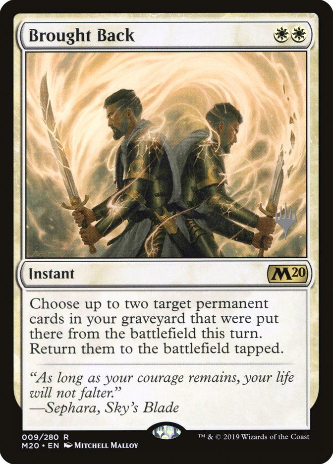 Brought Back (Promo Pack) [Core Set 2020 Promos] | Gear Gaming Fayetteville