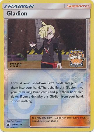 Gladion (95/111) (Regional Championship Promo Staff) [Sun & Moon: Crimson Invasion] | Gear Gaming Fayetteville