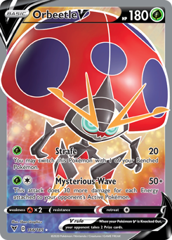 Orbeetle V (166/185) [Sword & Shield: Vivid Voltage] | Gear Gaming Fayetteville